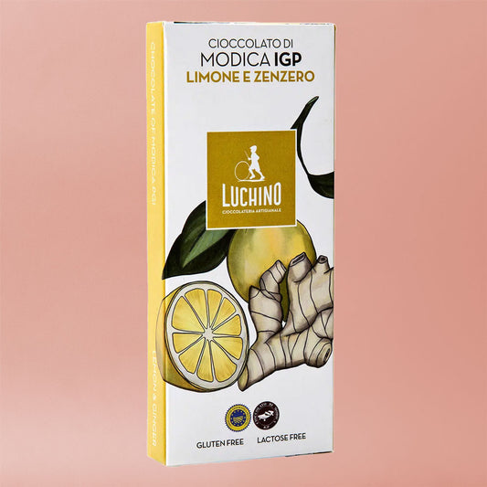 Cioccolato di Modica IGP al Limone e allo Zenzero 100 G